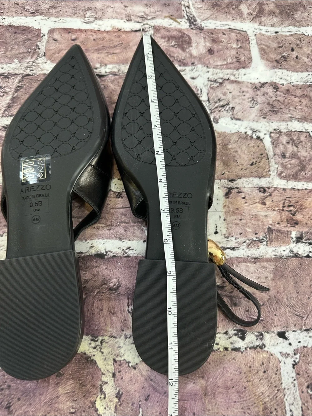 Arezzo Farrah Slingback Pointed Toe Flat NWOT Quiet Luxury Old Money Elegant